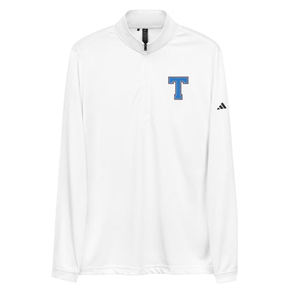 Signature | Embroidered adidas Quarter Zip Pullover | Saint John Tomahawks | Block T Logo