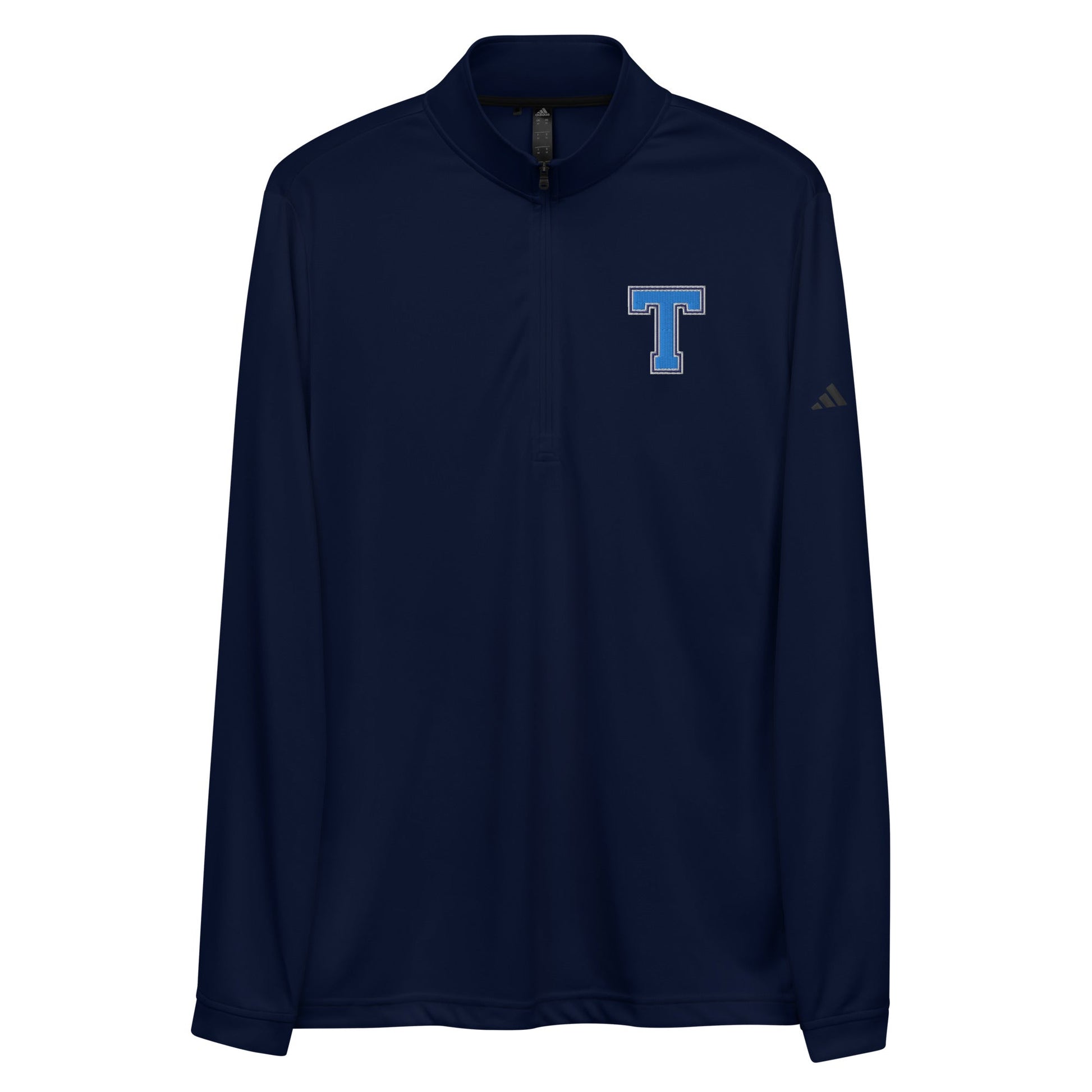 Signature | Embroidered adidas Quarter Zip Pullover | Saint John Tomahawks | Block T Logo
