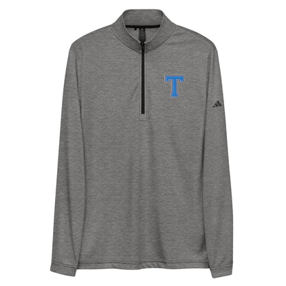 Signature | Embroidered adidas Quarter Zip Pullover | Saint John Tomahawks | Block T Logo
