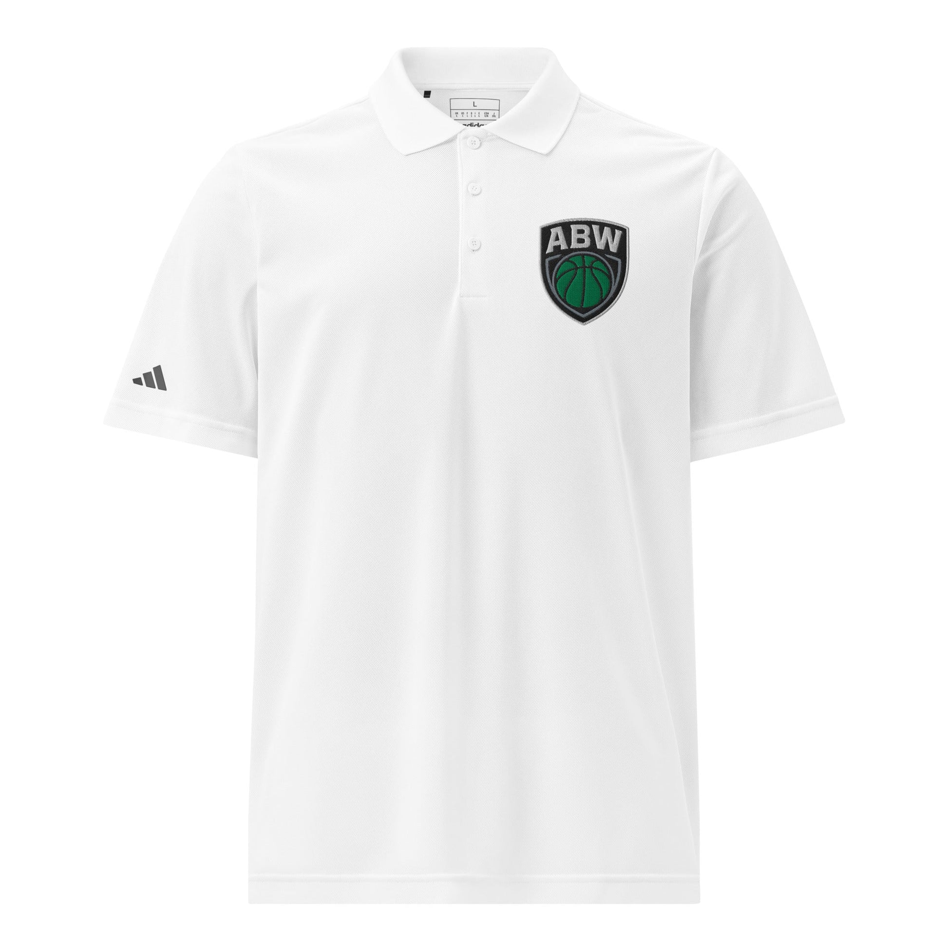 Signature | Embroidered Adidas Sport Polo | A Better Way Basketball Program | Shield Logo
