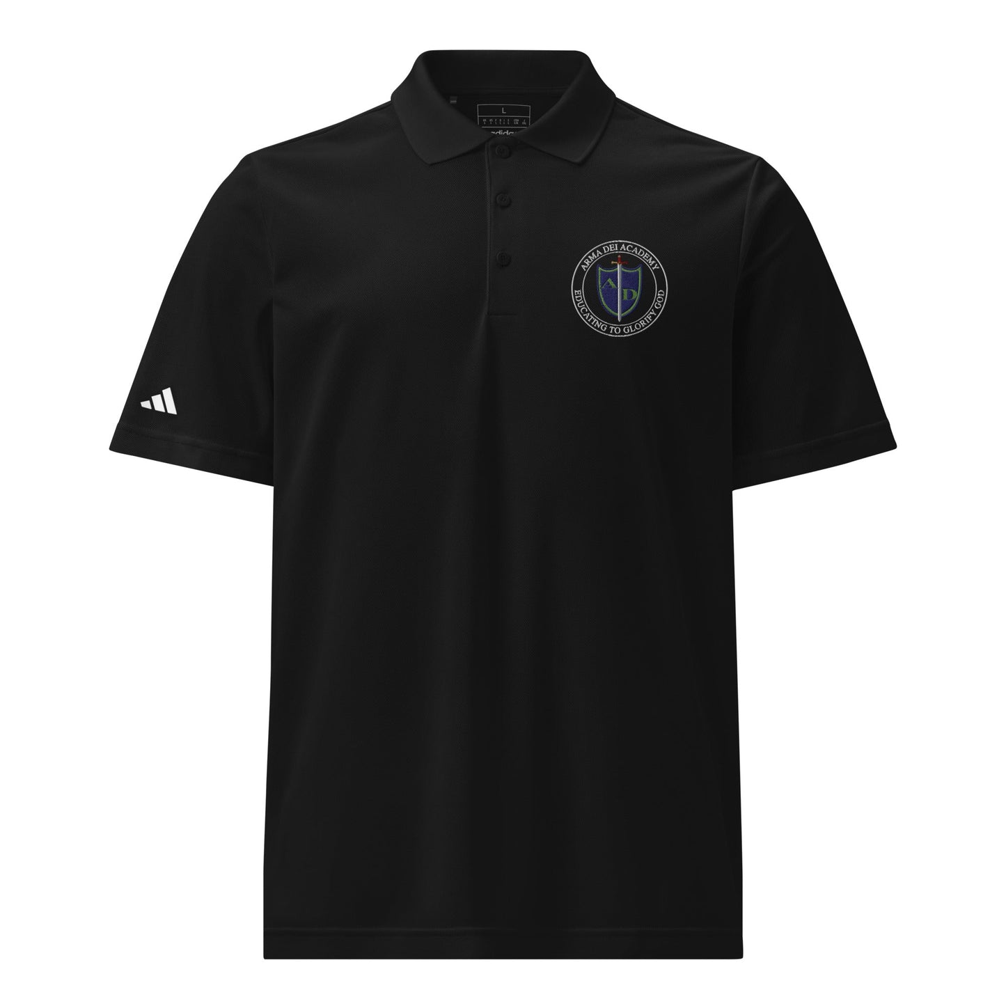 Signature | Embroidered Adidas Sport Polo | Arma Dei Academy | Emblem