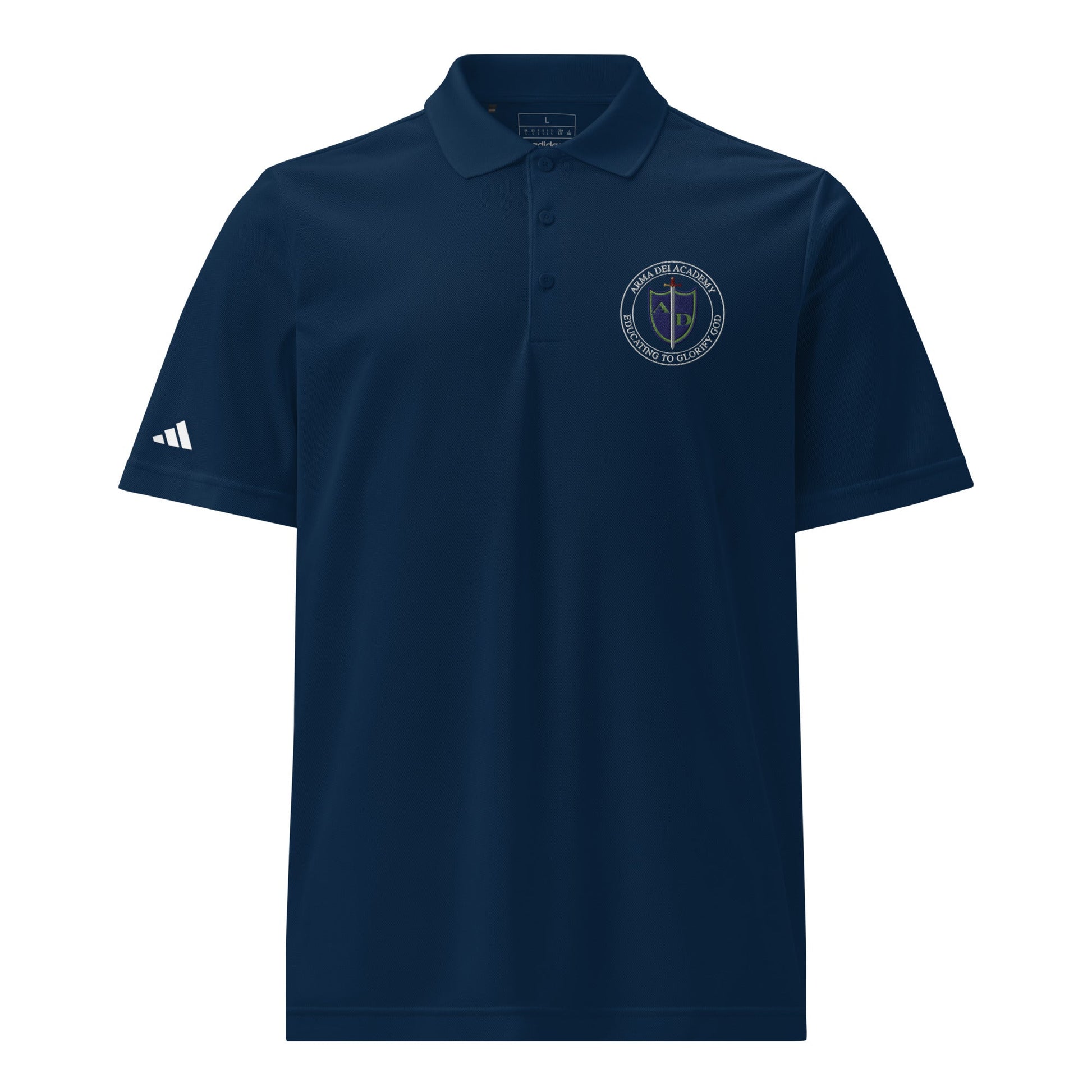Signature | Embroidered Adidas Sport Polo | Arma Dei Academy | Emblem