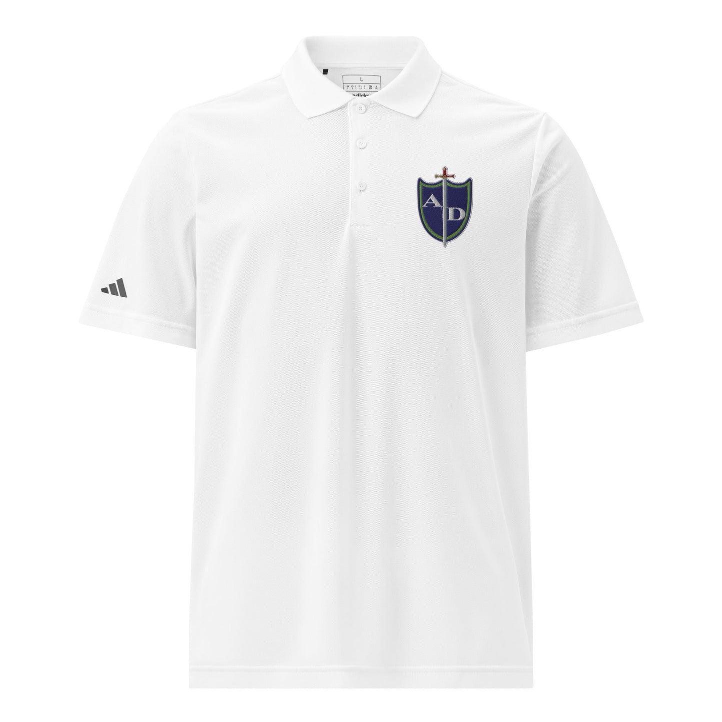 Signature | Embroidered Adidas Sport Polo | Arma Dei Academy Rhetoric