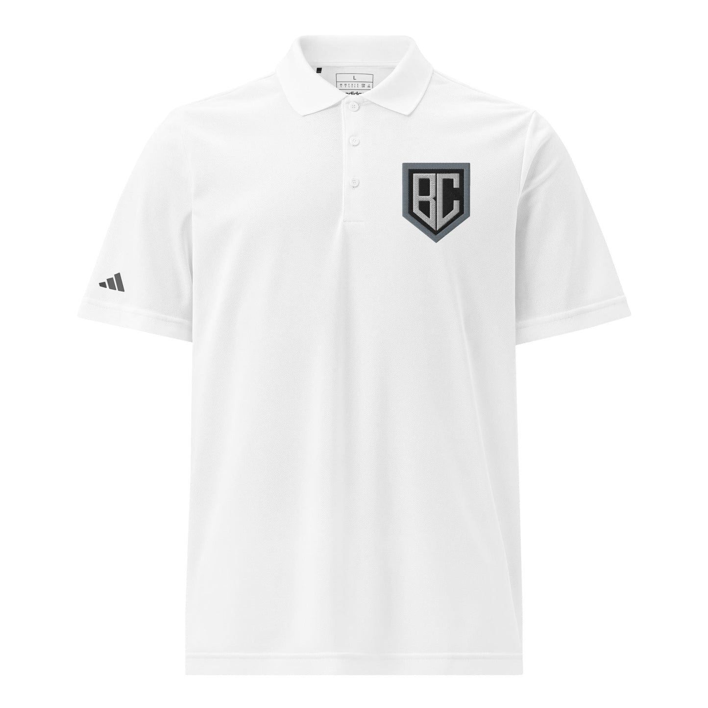 Signature | Embroidered Adidas Sport Polo | Blue Collar Softball 2034 | Emblem Logo