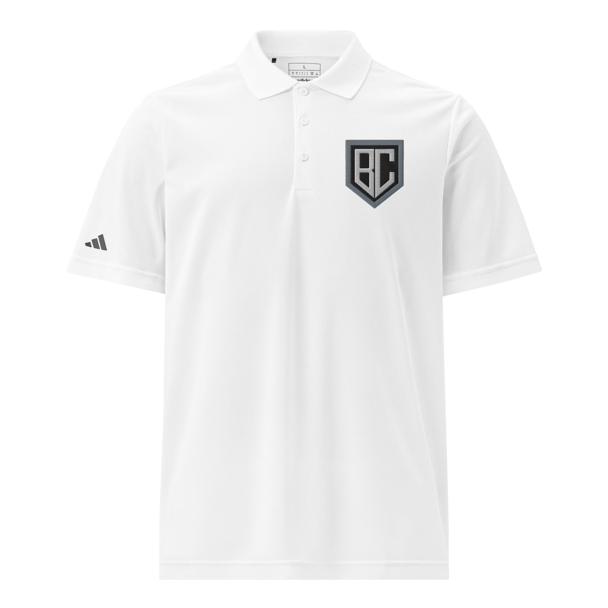 Signature | Embroidered Adidas Sport Polo | Blue Collar Softball 2034 | Emblem Logo