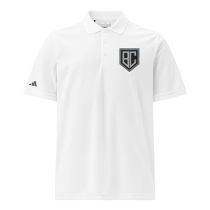 Signature | Embroidered Adidas Sport Polo | Blue Collar Softball 2034 | Emblem Logo