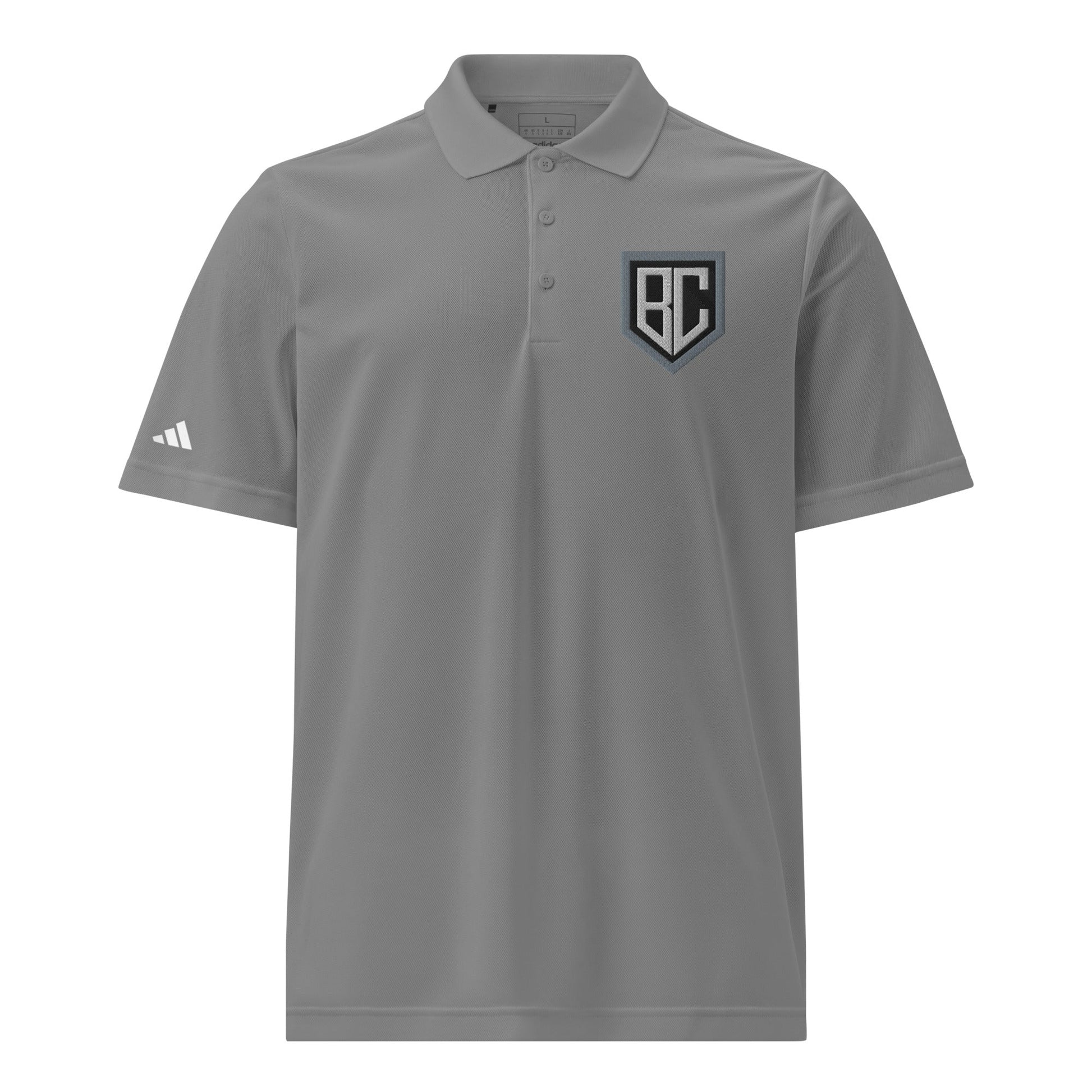 Signature | Embroidered Adidas Sport Polo | Blue Collar Softball 2034 | Emblem Logo