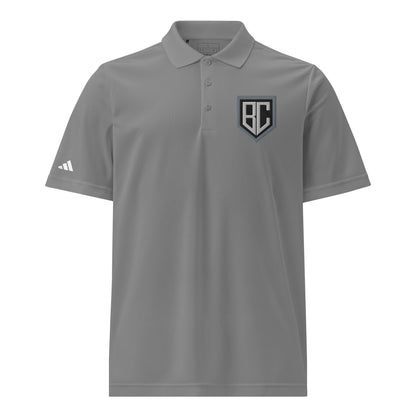 Signature | Embroidered Adidas Sport Polo | Blue Collar Softball 2034 | Emblem Logo