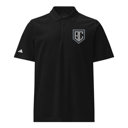 Signature | Embroidered Adidas Sport Polo | Blue Collar Softball 2034 | Emblem Logo