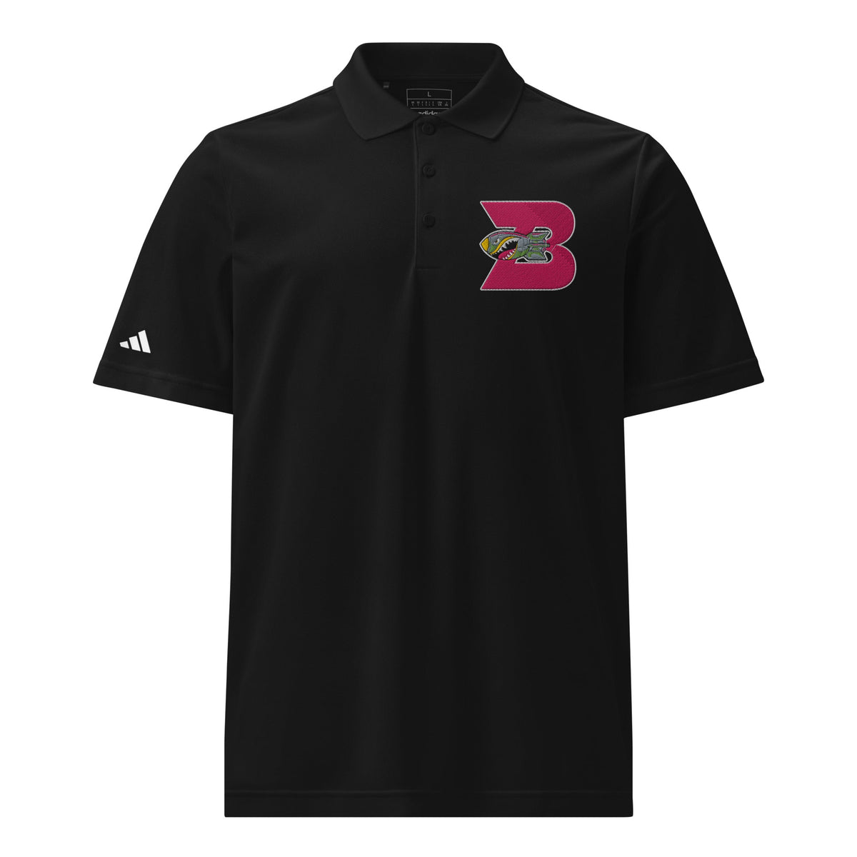 Signature | Embroidered Adidas Sport Polo | Buffalo Bomb Squad | Pink B