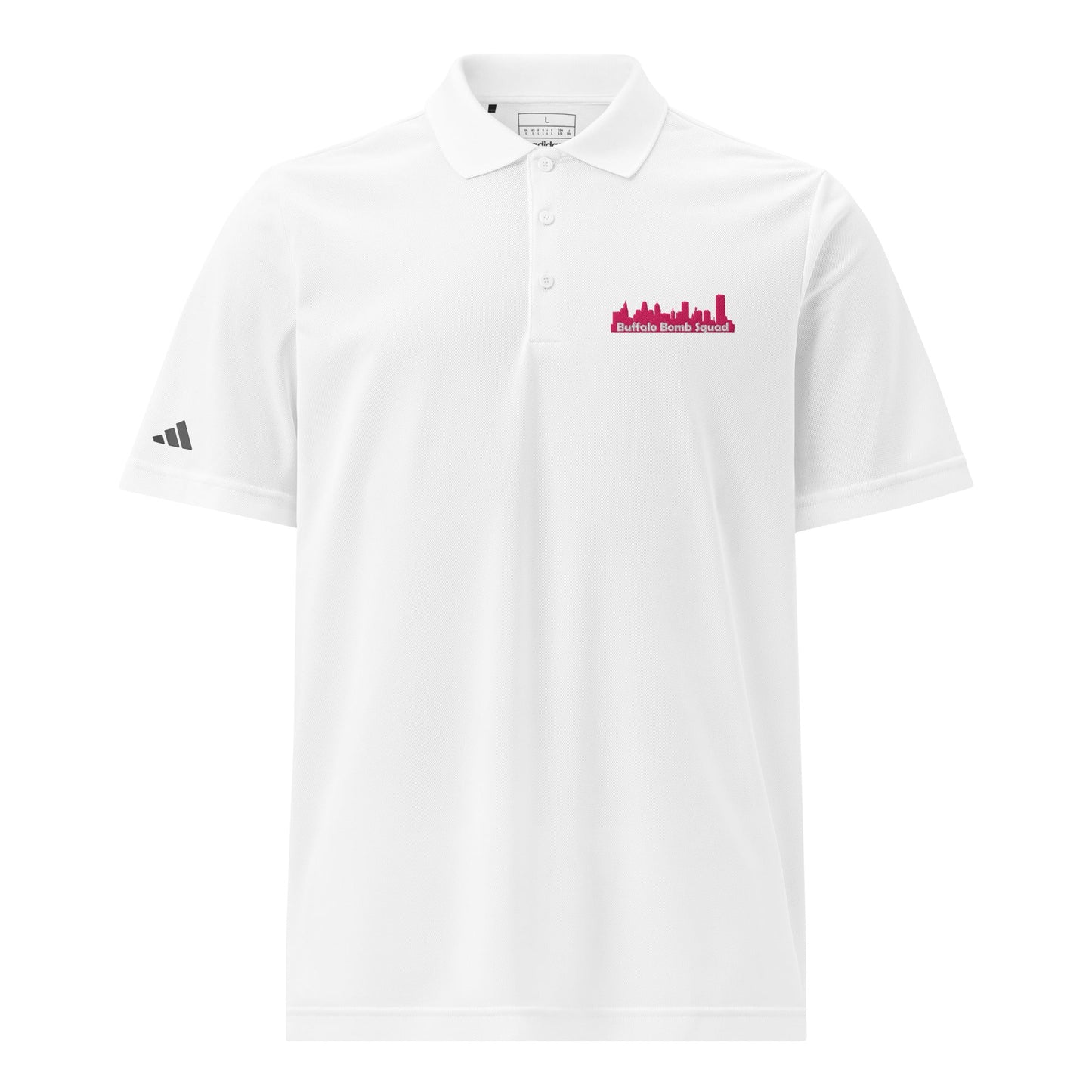 Signature | Embroidered Adidas Sport Polo | Buffalo Bomb Squad | Skyline Logo