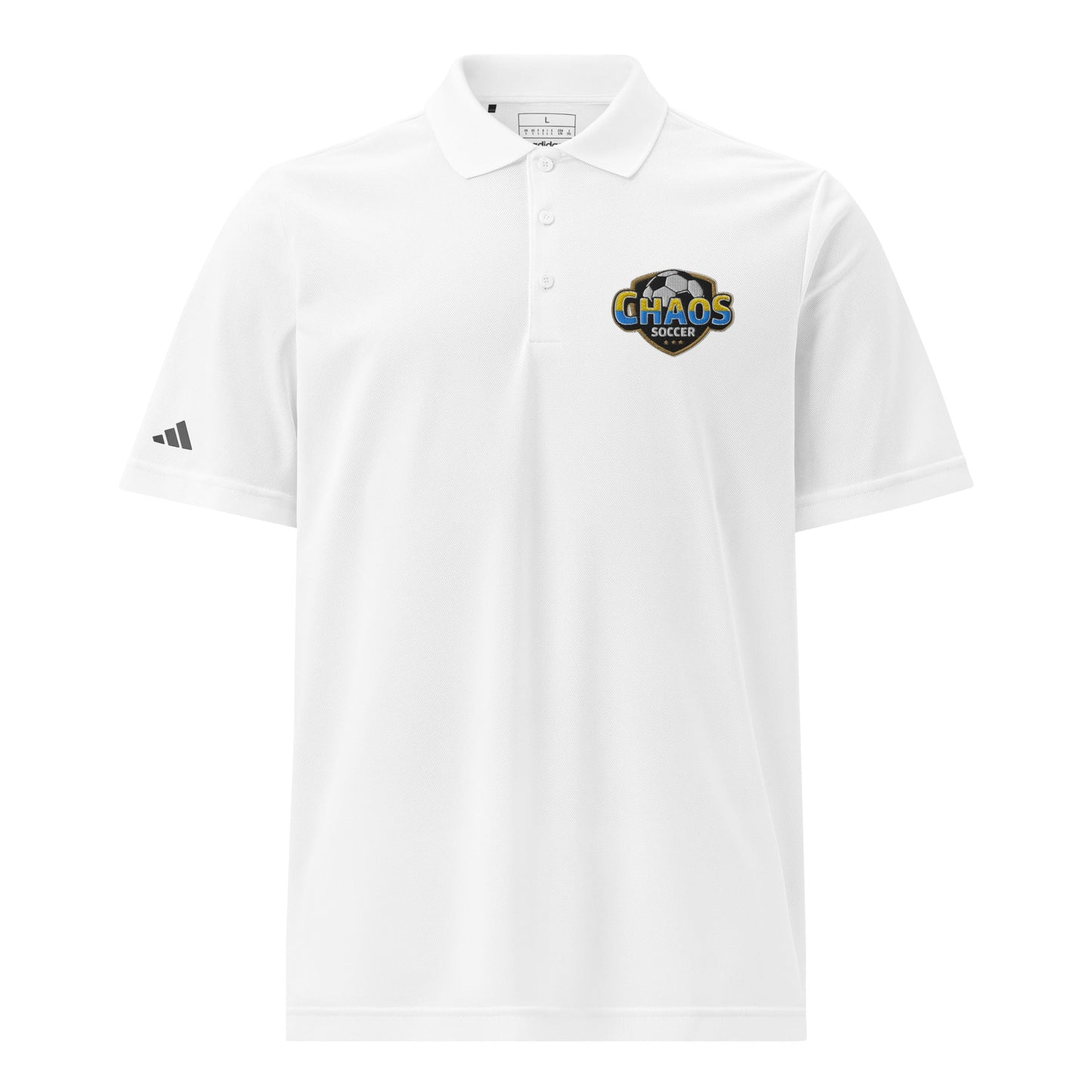 Signature | Embroidered Adidas Sport Polo | Chaos Soccer | Logo