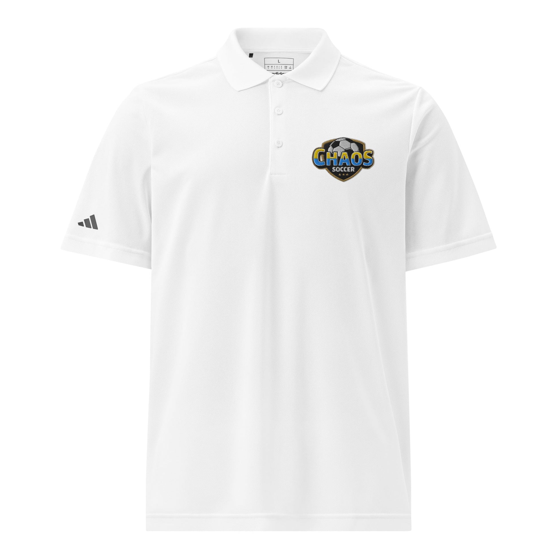 Signature | Embroidered Adidas Sport Polo | Chaos Soccer | Logo