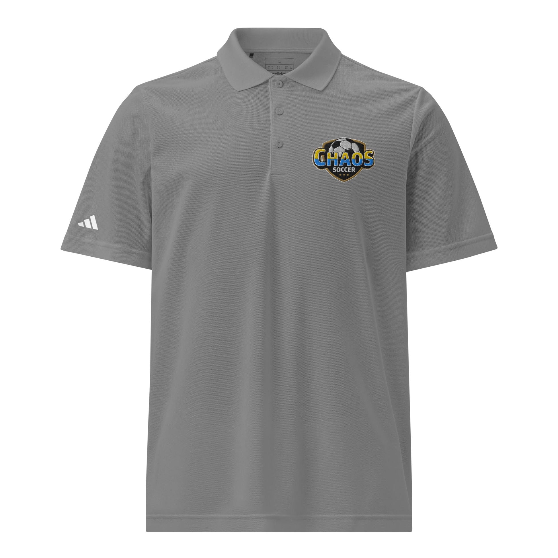Signature | Embroidered Adidas Sport Polo | Chaos Soccer | Logo