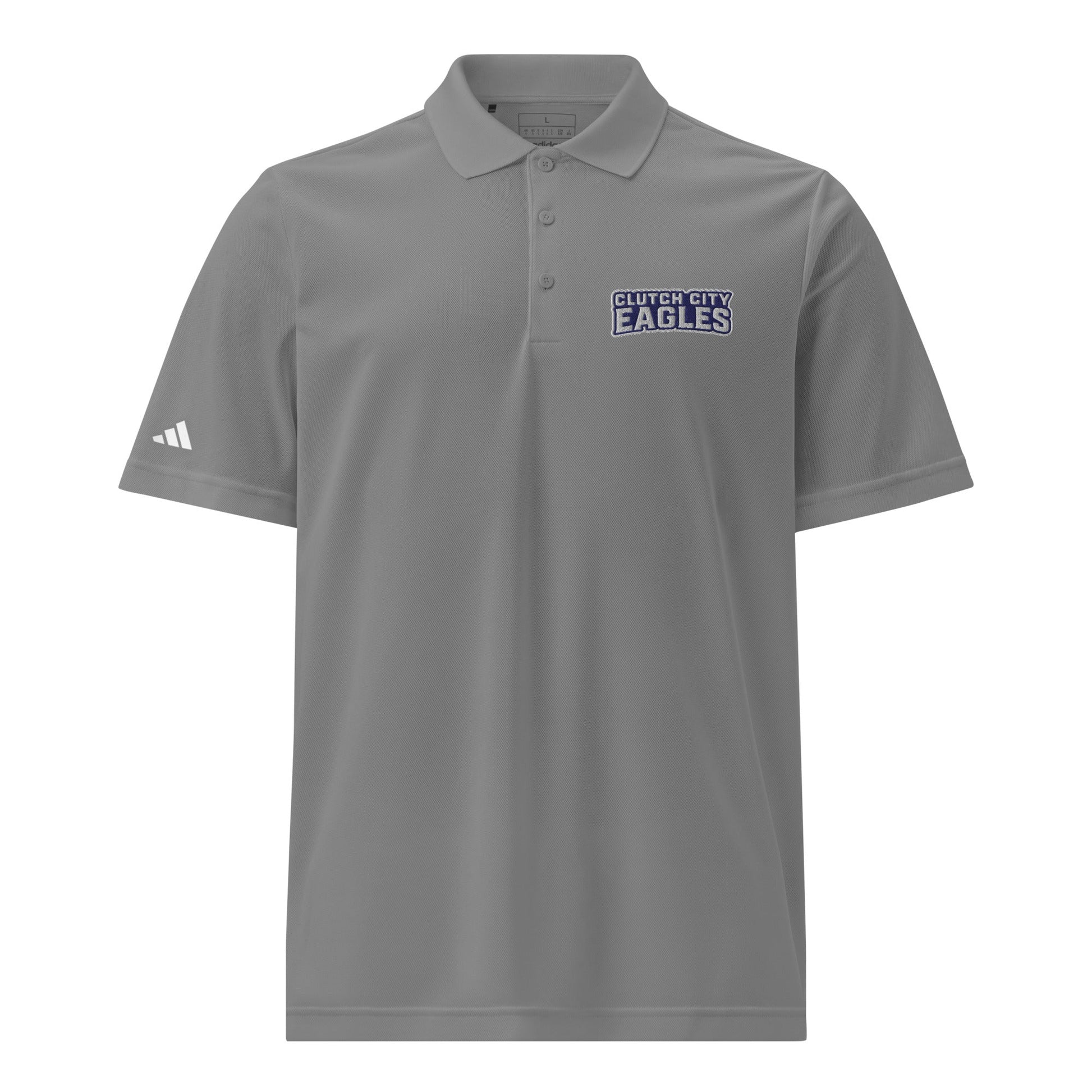 Signature | Embroidered Adidas Sport Polo | Clutch City College Prep | Shield Logo