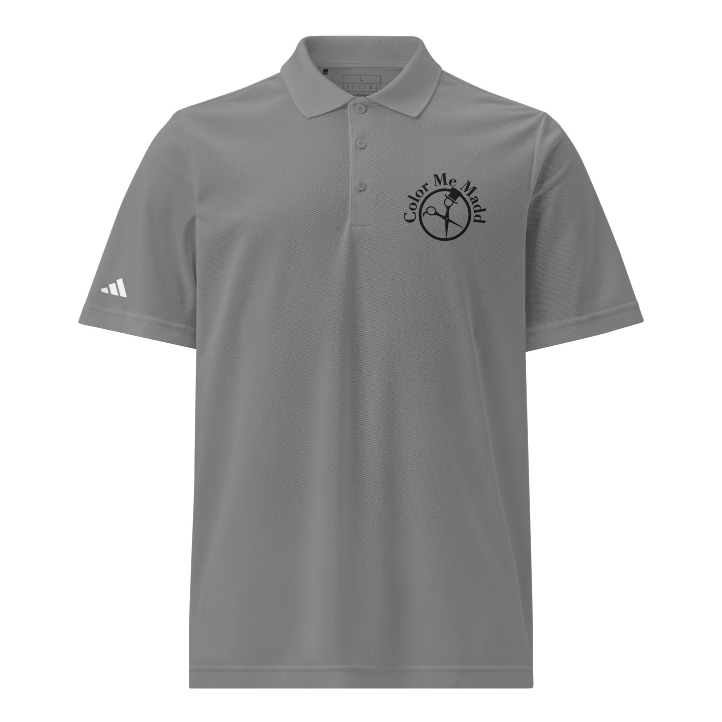 Signature | Embroidered Adidas Sport Polo | Color Me Madd | Crest Logo