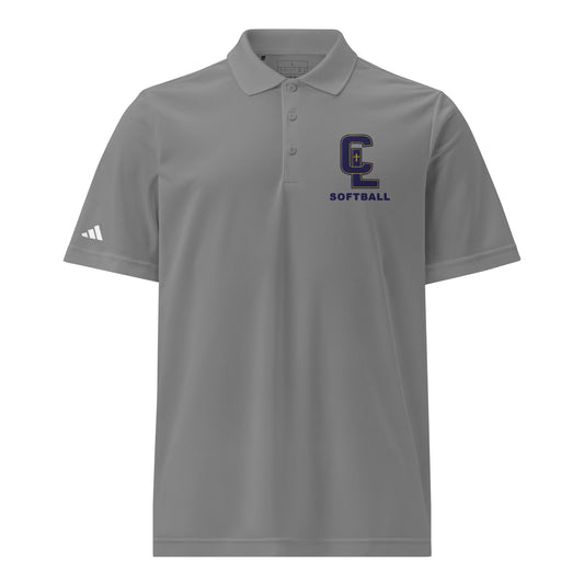 Signature | Embroidered Adidas Sport Polo | Crean Lutheran Softball | Navy CL Softball Logo