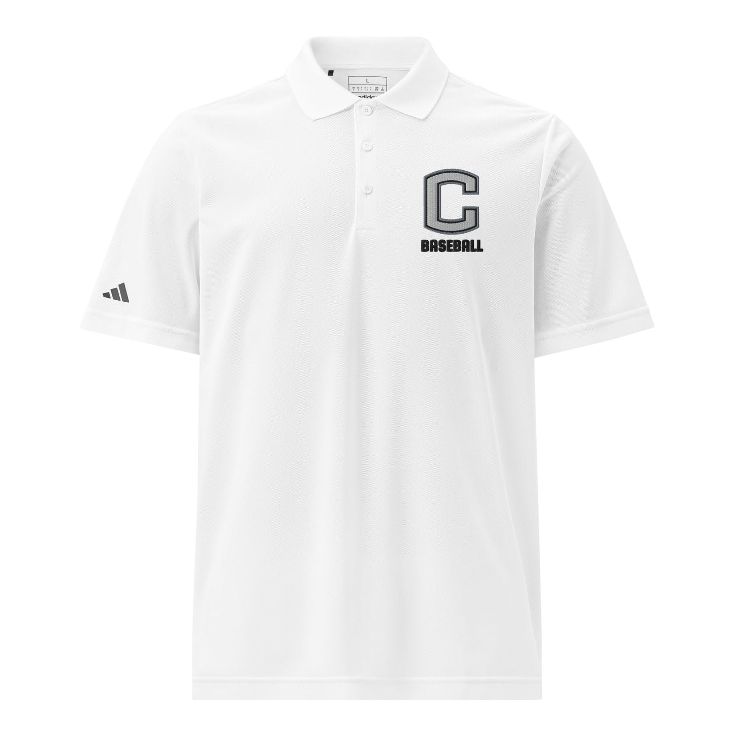 Signature | Embroidered Adidas Sport Polo | Eagles Baseball | C Baseball Logo
