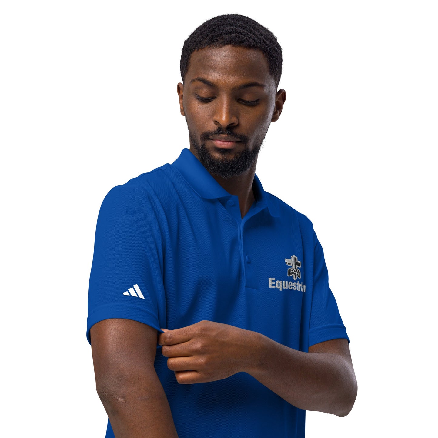 Signature | Embroidered Adidas Sport Polo | FCA Equestrian