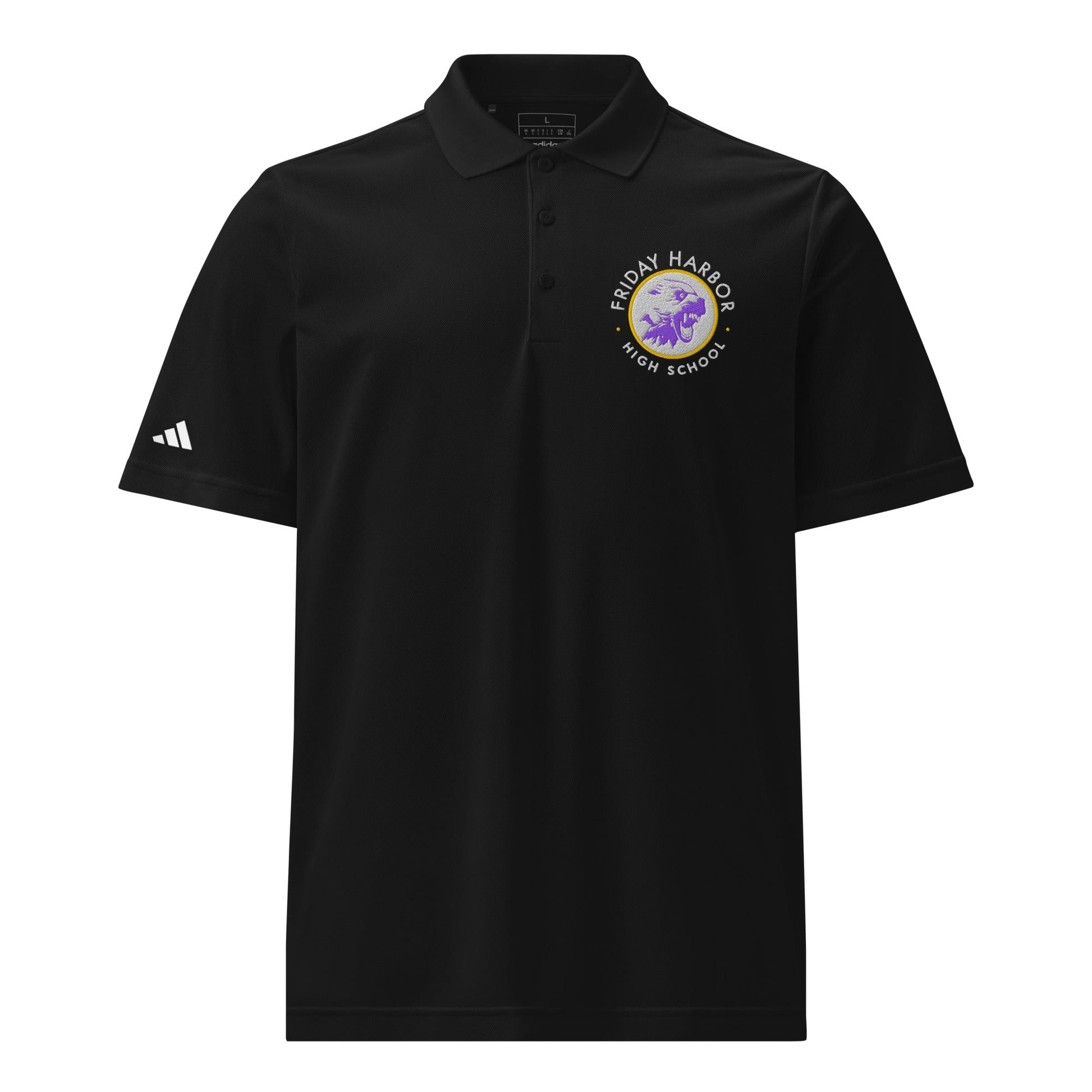 Signature | Embroidered Adidas Sport Polo | Friday Harbor Girls Basketball | Alt Logo