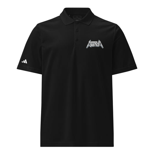 Signature | Embroidered Adidas Sport Polo | Hammer of Justice