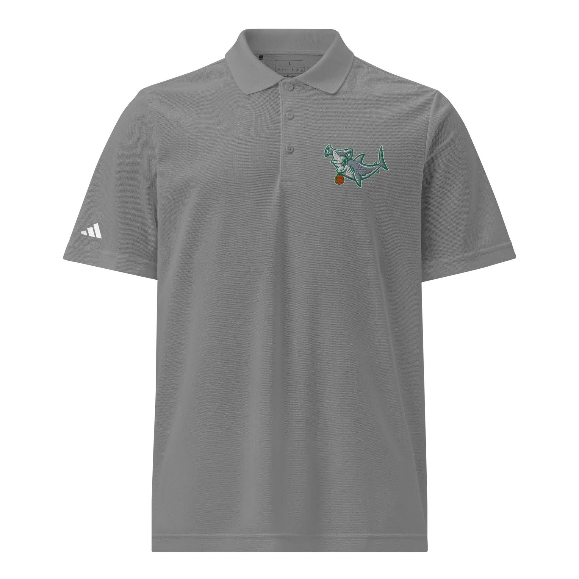 Signature | Embroidered Adidas Sport Polo | Hammerheads Basketball | Alt Logo