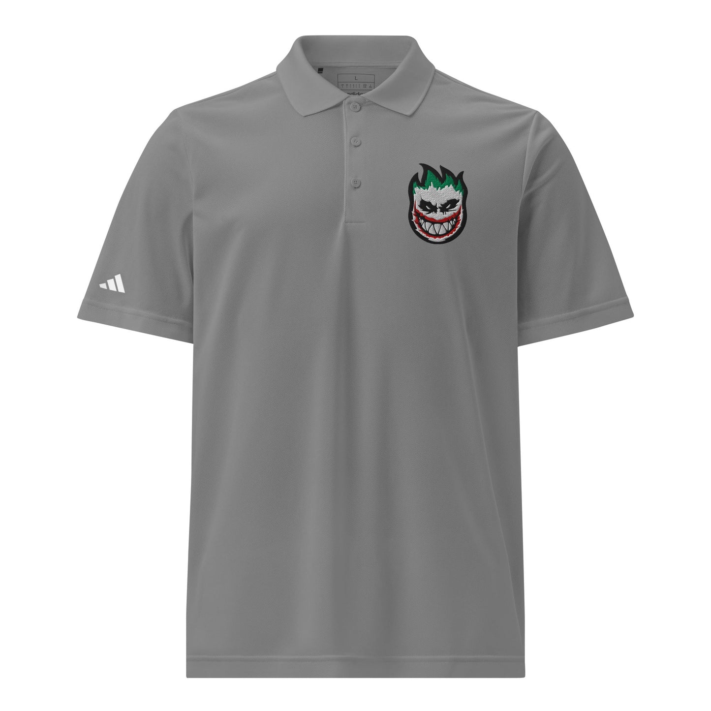 Signature | Embroidered Adidas Sport Polo | HOTBOYZ | Giggle Flame Logo