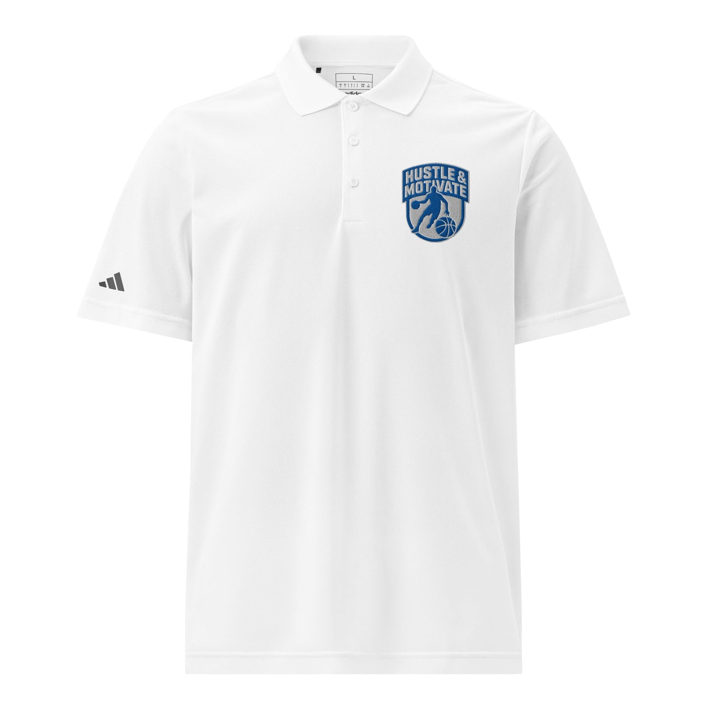 Signature | Embroidered Adidas Sport Polo | Hustle and Motivate Basketball
