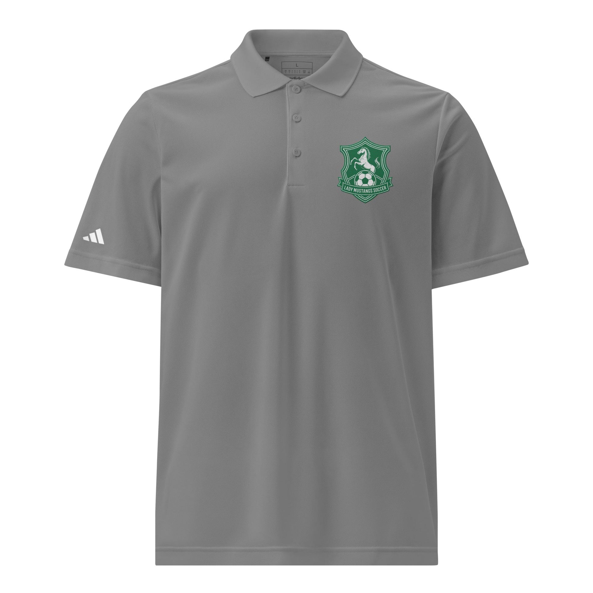 Signature | Embroidered Adidas Sport Polo | JFK Memorial Lady Mustang Soccer