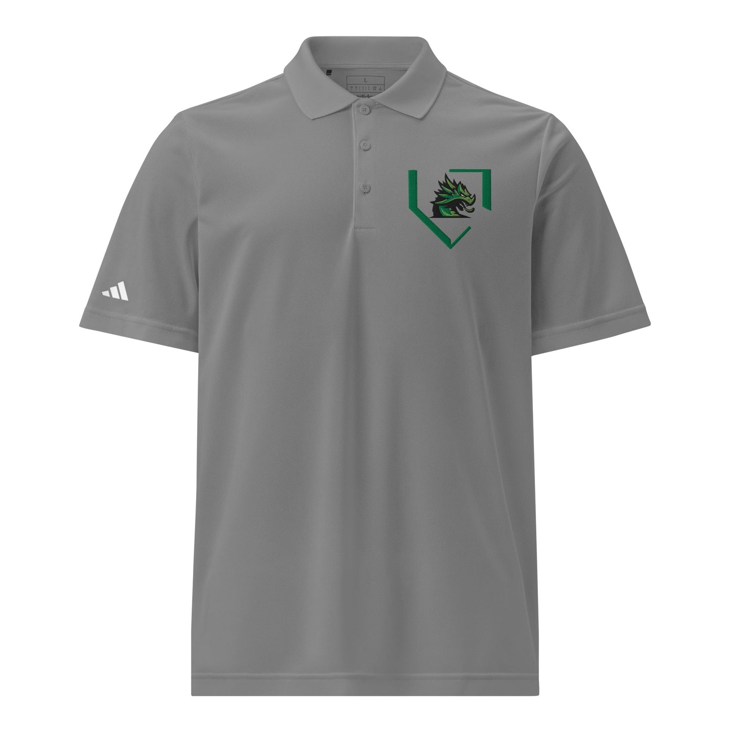 Signature | Embroidered Adidas Sport Polo | John Cooper Baseball | Home Dragon Logo