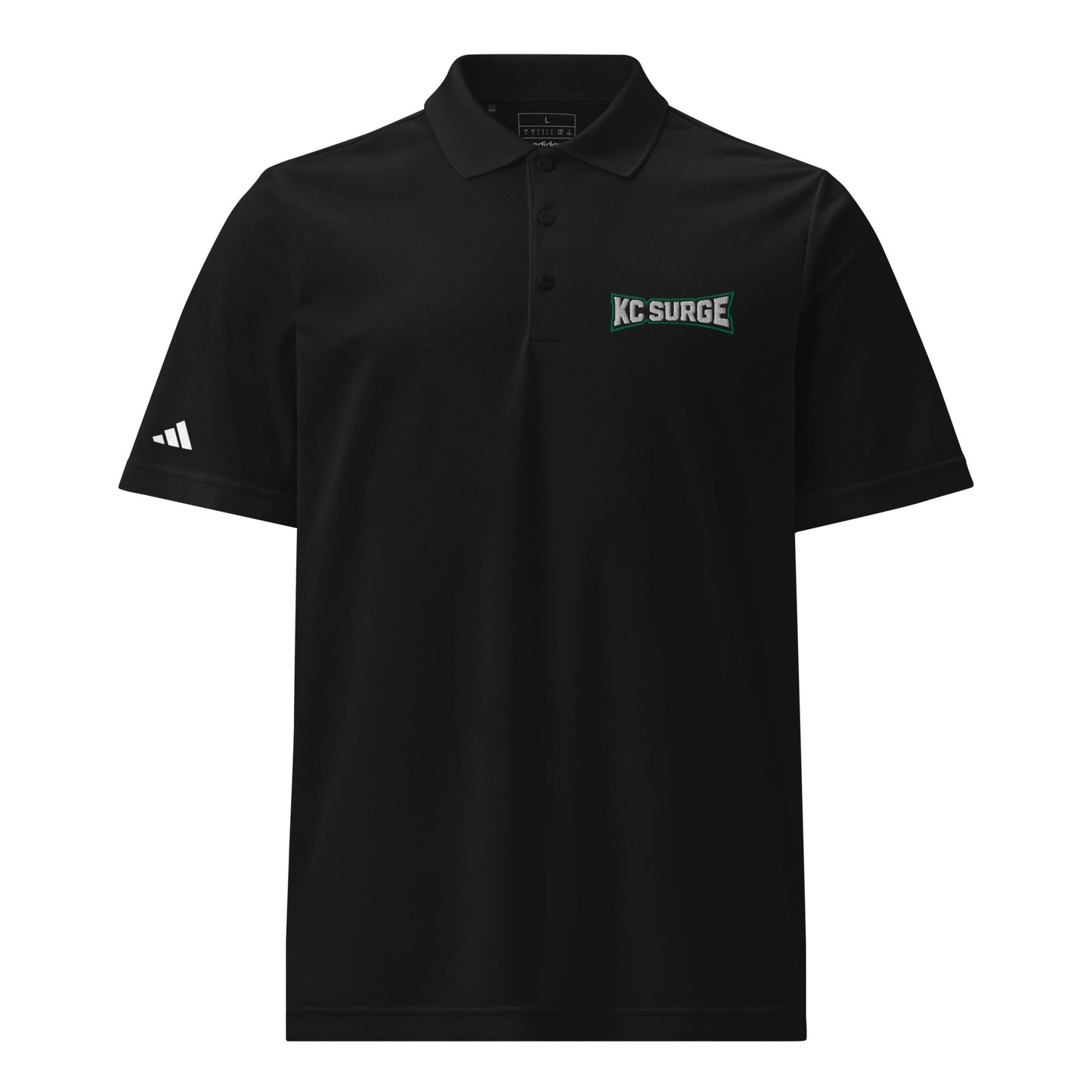 Signature | Embroidered Adidas Sport Polo | Kansas City Surge | High Voltage Logo