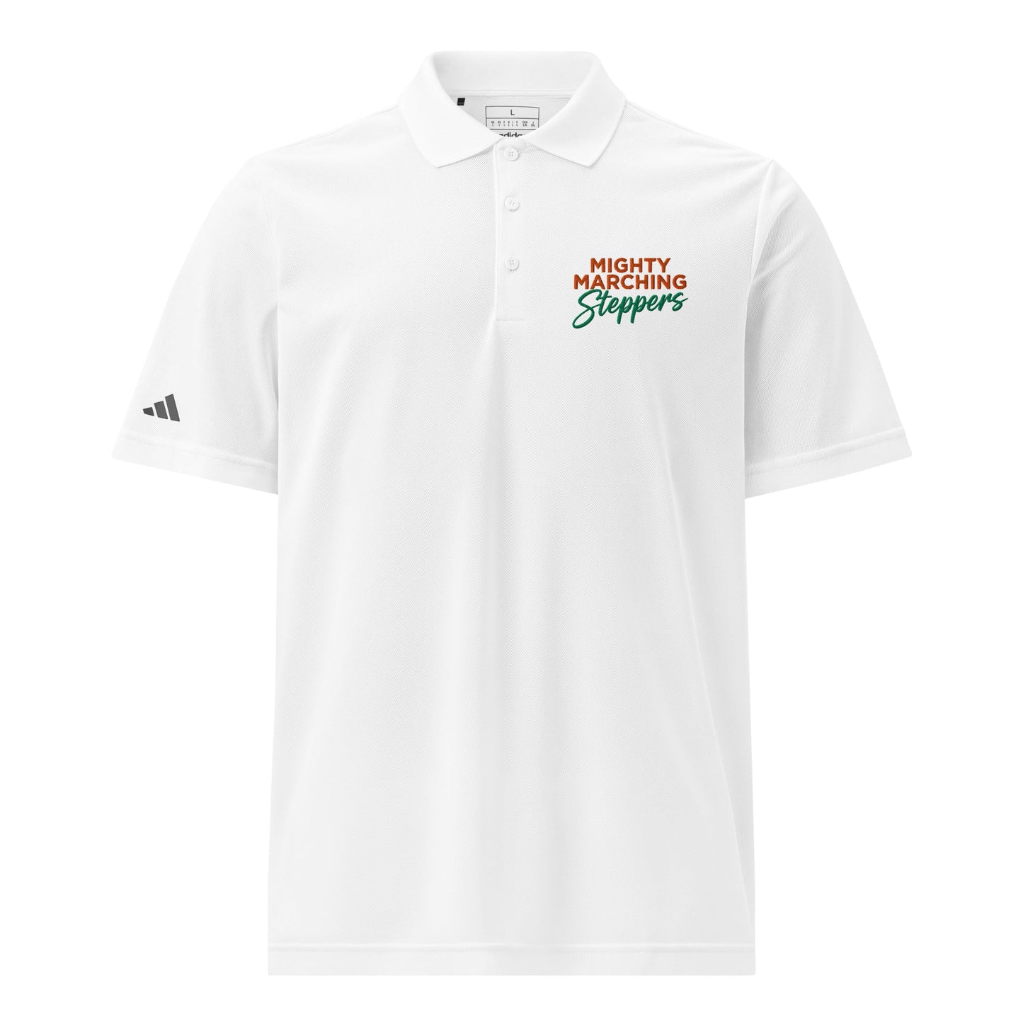 Signature | Embroidered Adidas Sport Polo | KC Mighty Marching Steppers | Script Logo