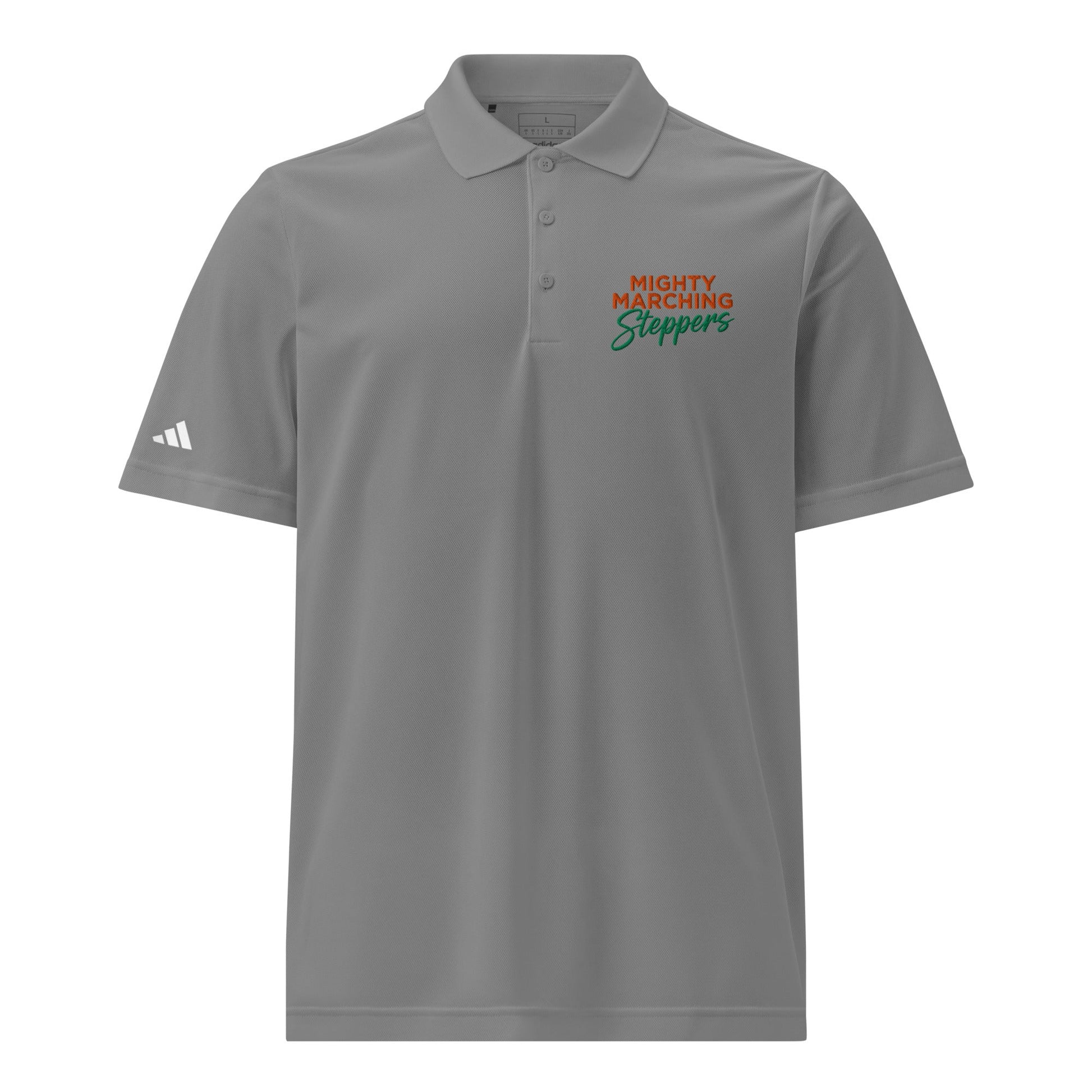 Signature | Embroidered Adidas Sport Polo | KC Mighty Marching Steppers | Script Logo