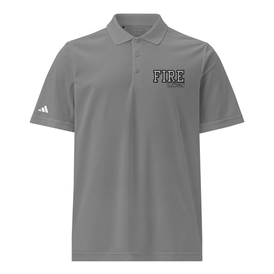 Signature | Embroidered Adidas Sport Polo | Lawson Fire Department | Script Logo