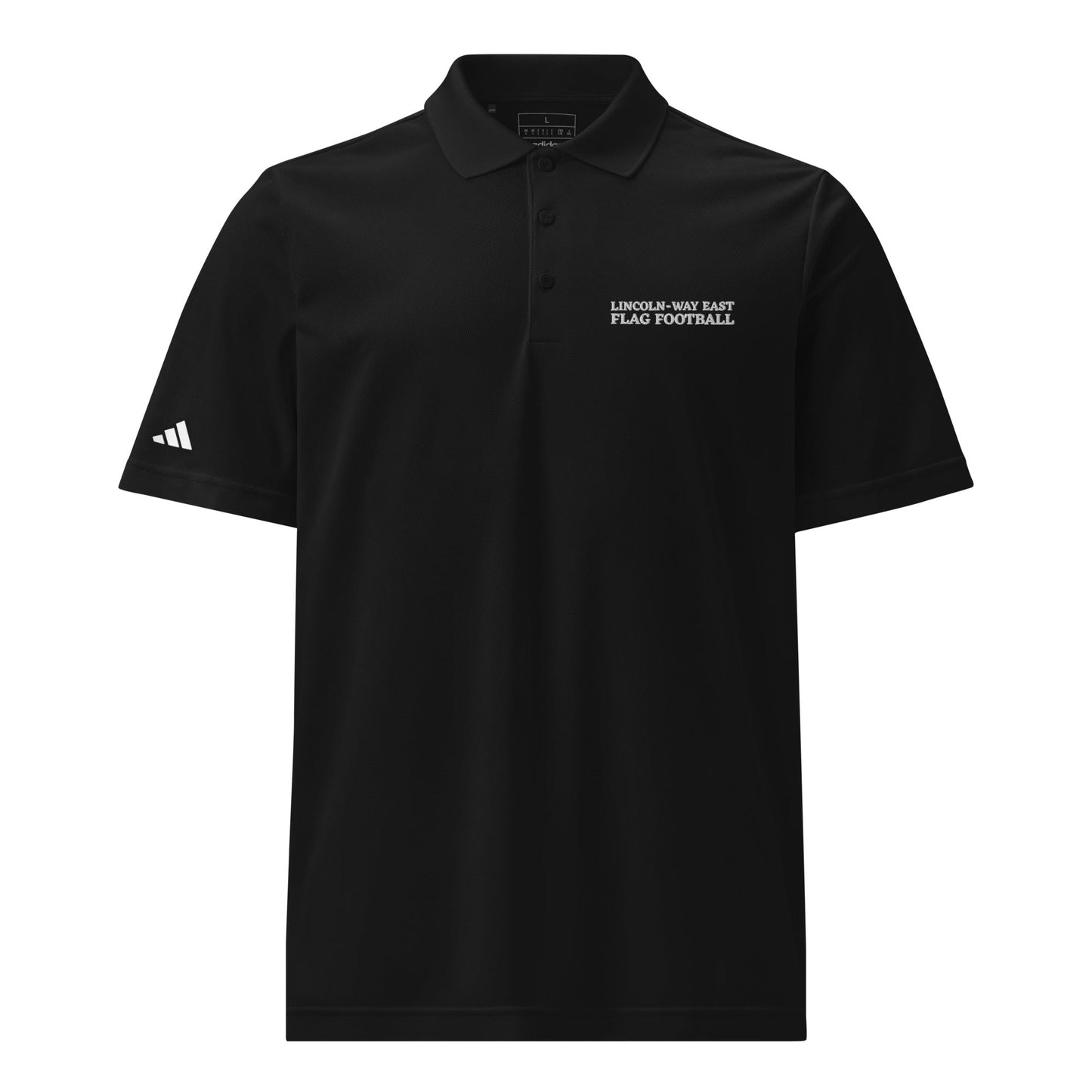 Signature | Embroidered Adidas Sport Polo | LWE Flag Football | Crest Logo