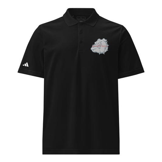 Signature | Embroidered Adidas Sport Polo | Lynn English Cheerleading | Bulldogs Basketball Logo