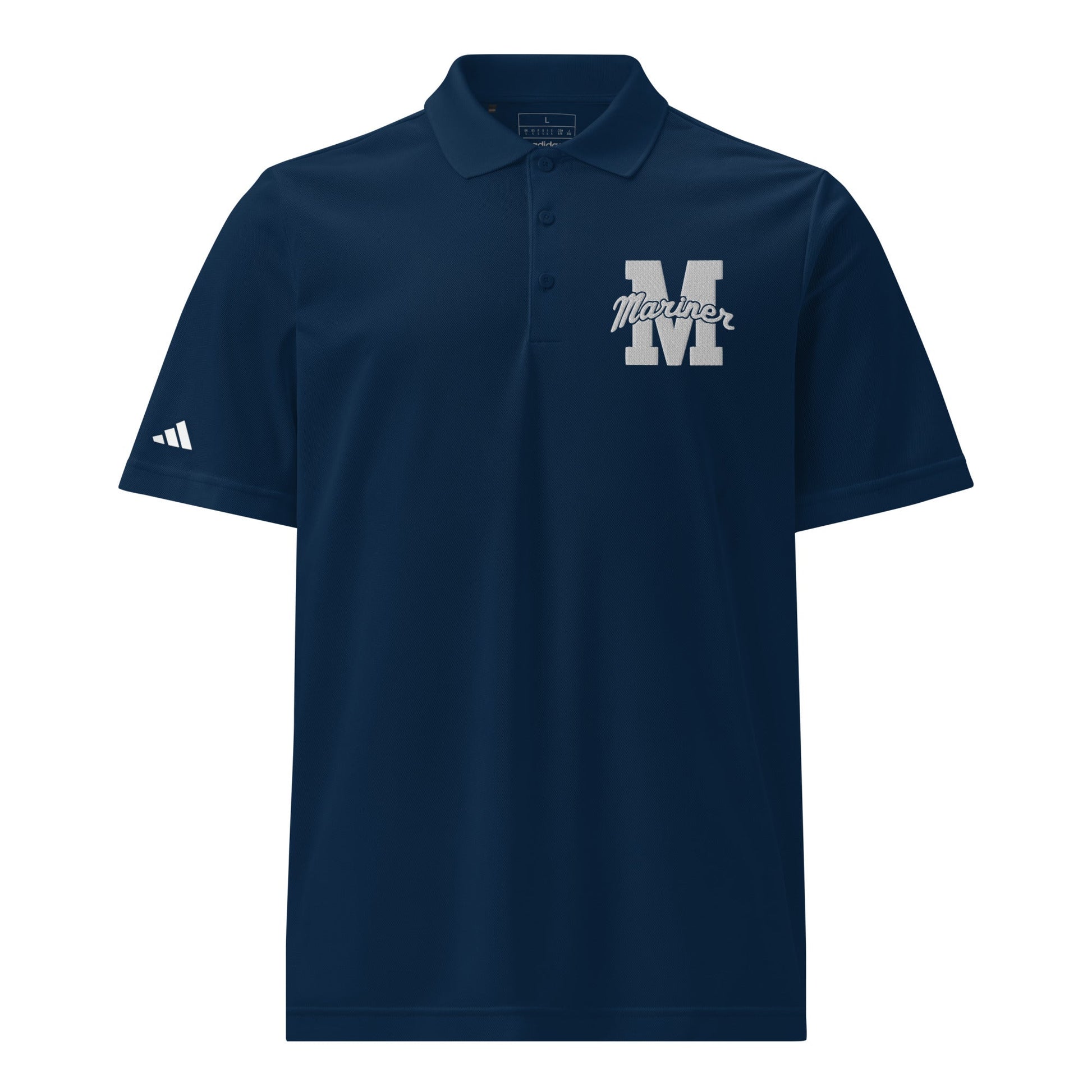 Signature | Embroidered Adidas Sport Polo | Mariner girls soccer | Script Logo