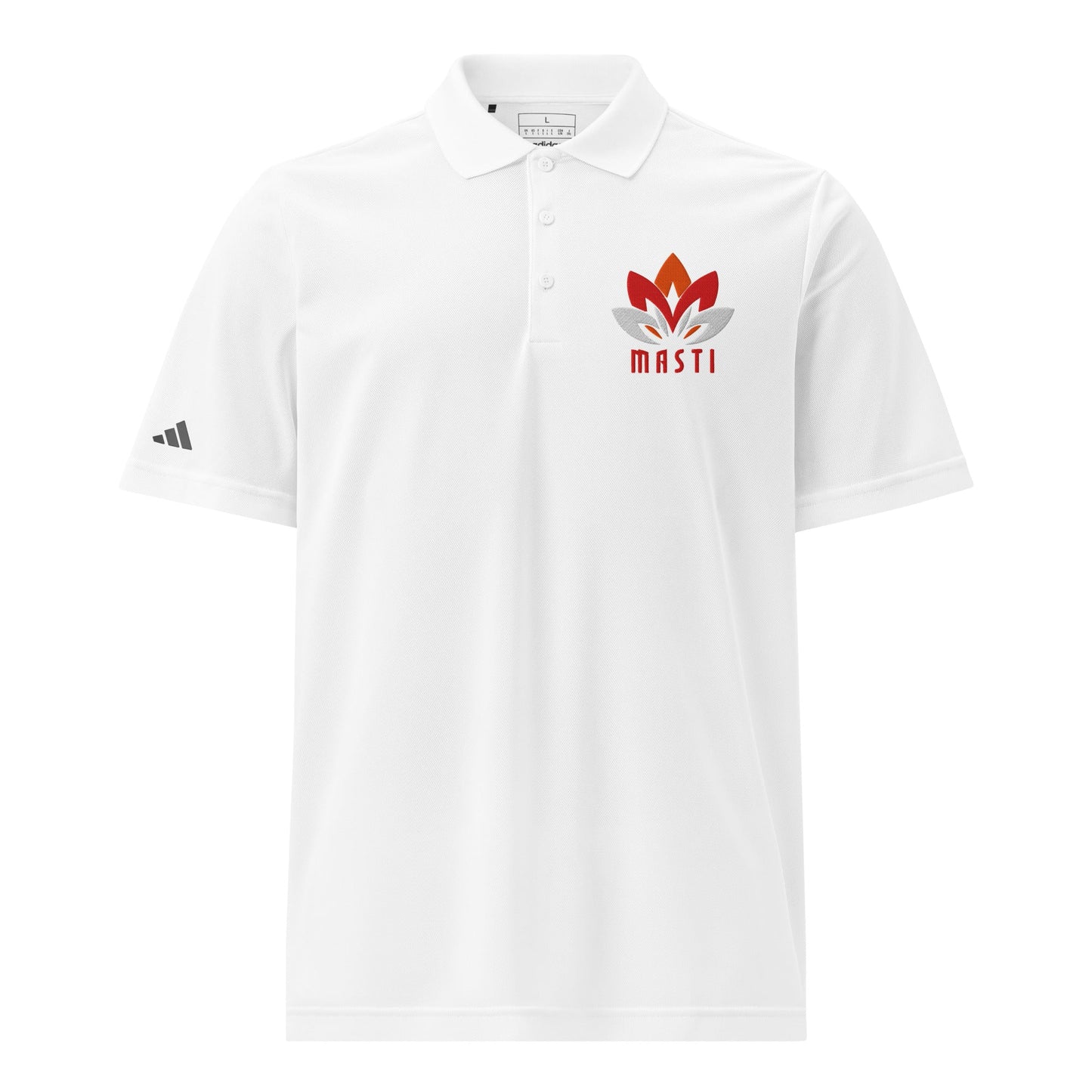 Signature | Embroidered Adidas Sport Polo | MASTI | Lotus Logo