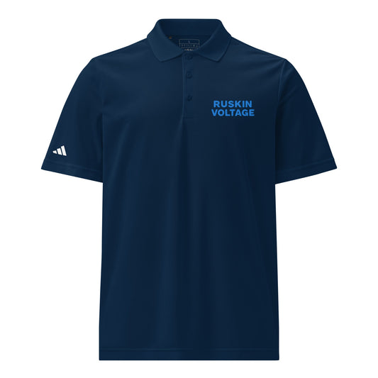 Signature | Embroidered Adidas Sport Polo | Maximum Voltage Athletics District | Hoop Crest Logo