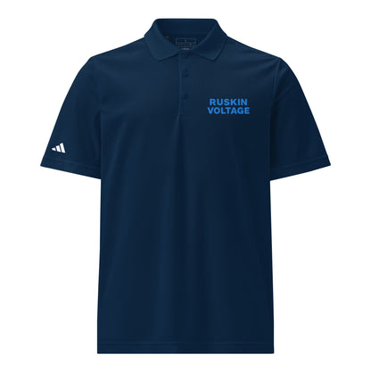 Signature | Embroidered Adidas Sport Polo | Maximum Voltage Athletics District | Hoop Crest Logo