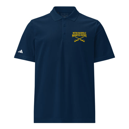 Signature | Embroidered Adidas Sport Polo | Metro Nashville Police Department Horse Mounted Patrol | Crest Logo