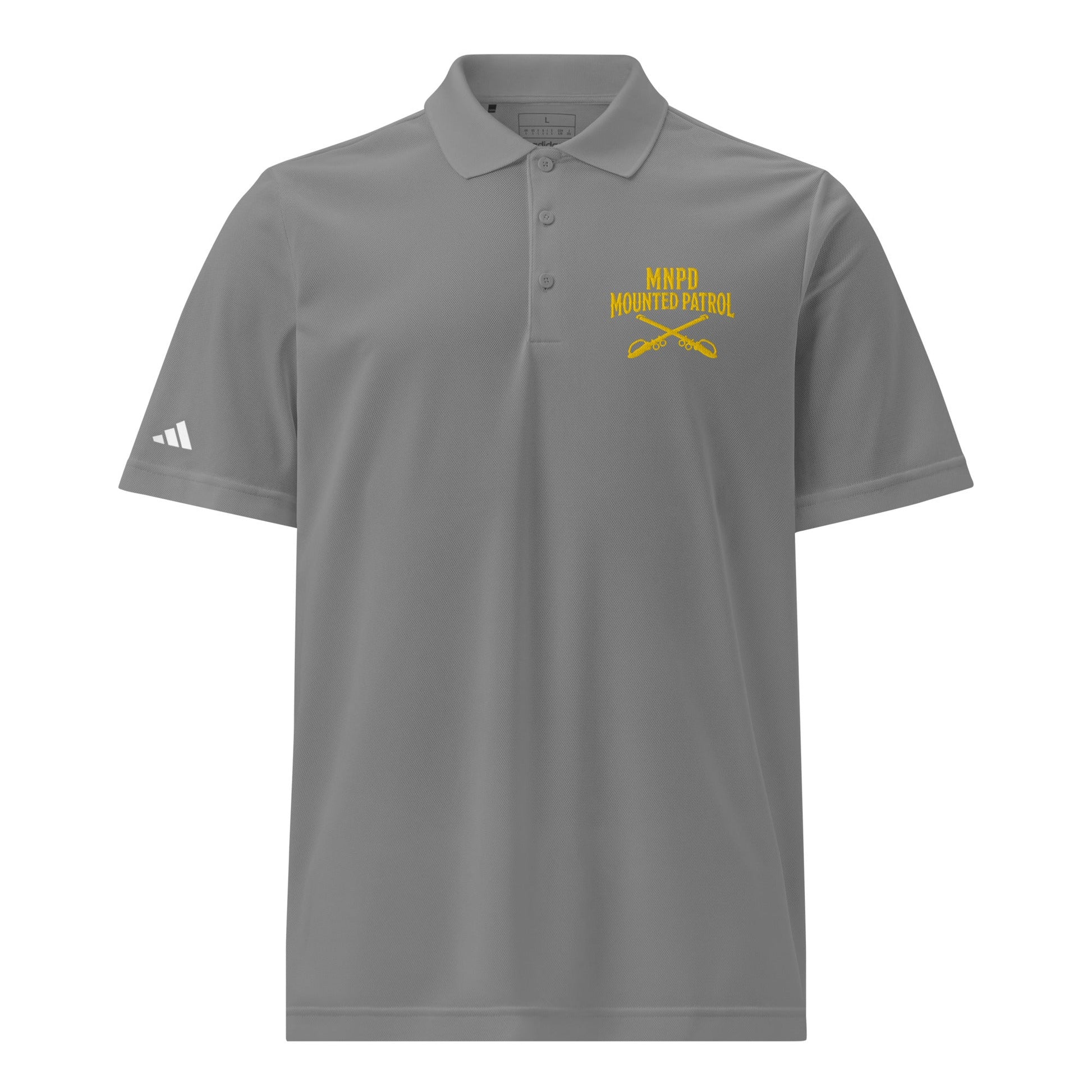 Signature | Embroidered Adidas Sport Polo | Metro Nashville Police Department Horse Mounted Patrol | Sabres MNPD Logo