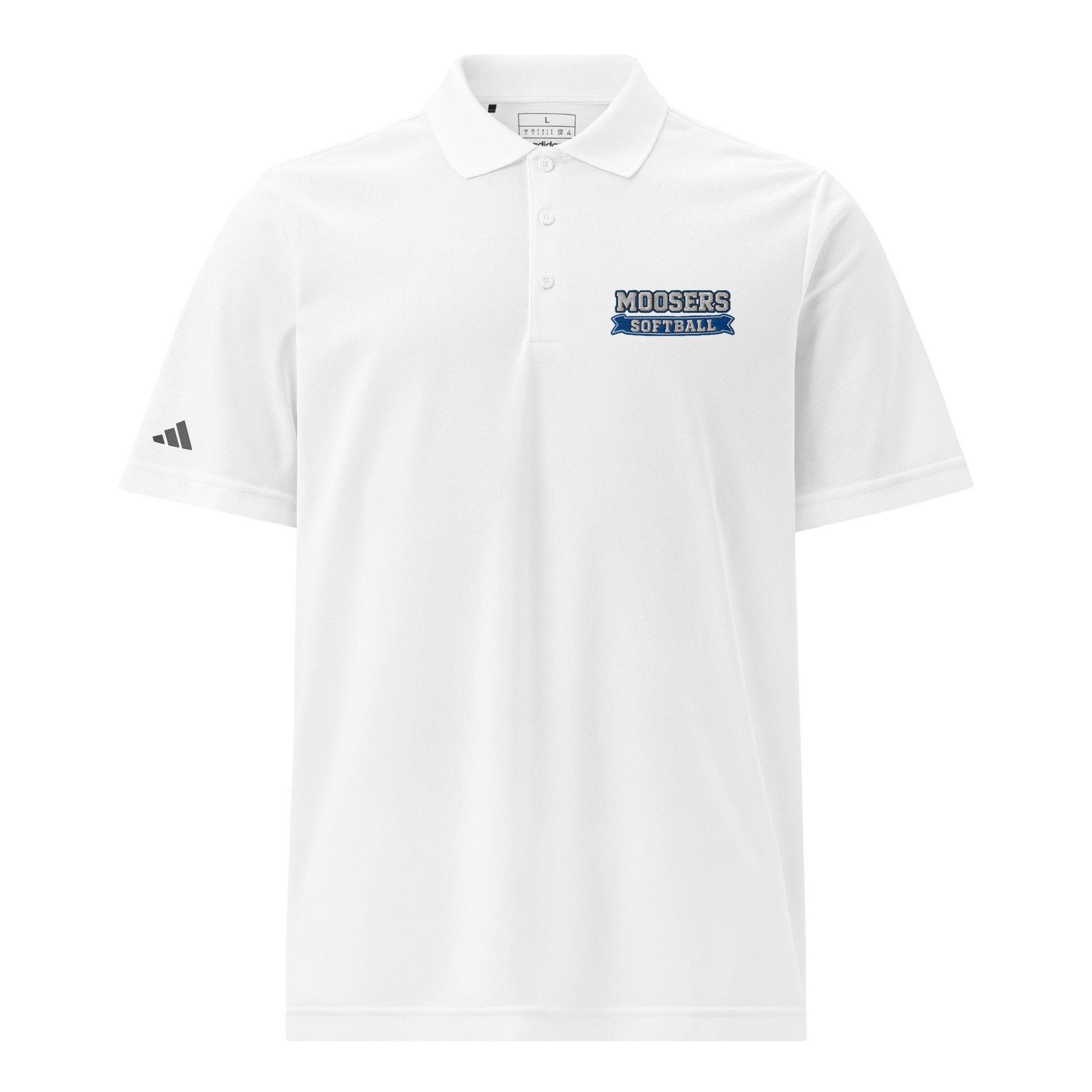 Signature | Embroidered Adidas Sport Polo | Moosers | Moose Diamond Mark Logo