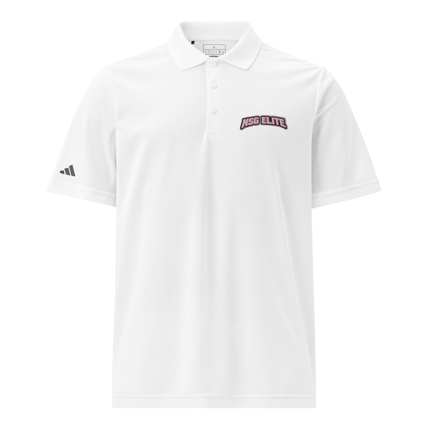 Signature | Embroidered Adidas Sport Polo | NSG Elite Women’s Basketball | Vanguard Shield Logo