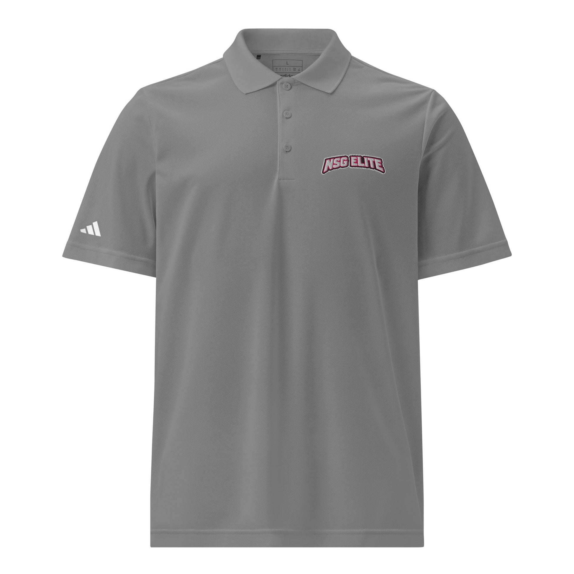 Signature | Embroidered Adidas Sport Polo | NSG Elite Women’s Basketball | Vanguard Shield Logo