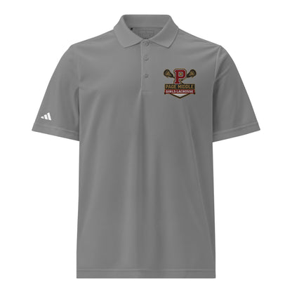 Signature | Embroidered Adidas Sport Polo | Page Middle Girls Lacrosse | Block P Logo