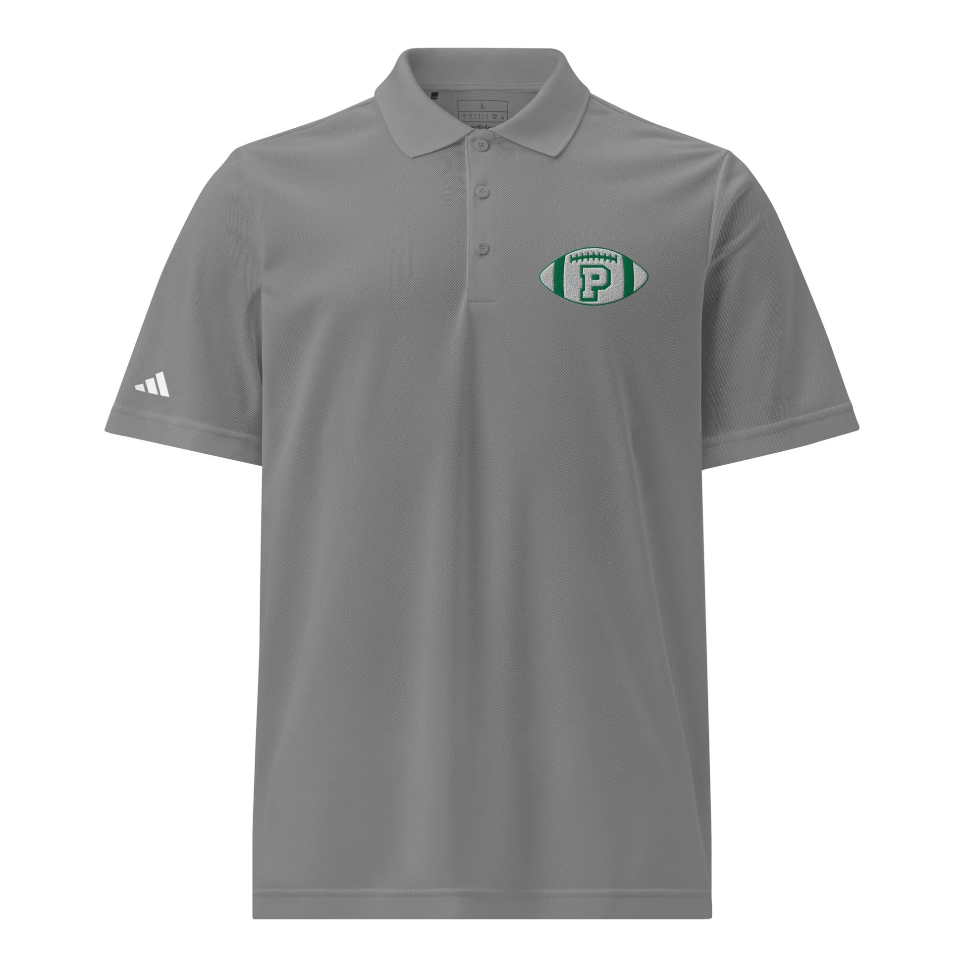 Signature | Embroidered Adidas Sport Polo | Pentucket Youth Football and Cheer | Varsity Badge Logo