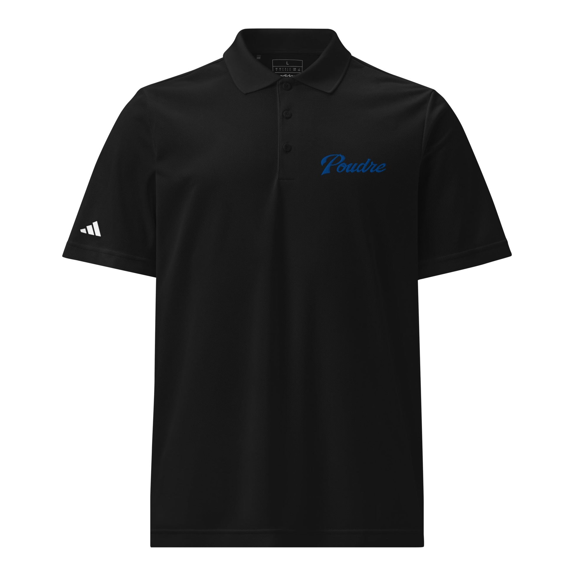 Signature | Embroidered Adidas Sport Polo | Poudre Football | Emblem Logo