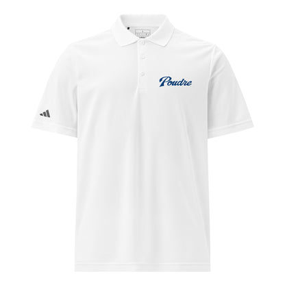 Signature | Embroidered Adidas Sport Polo | Poudre Football | Emblem Logo