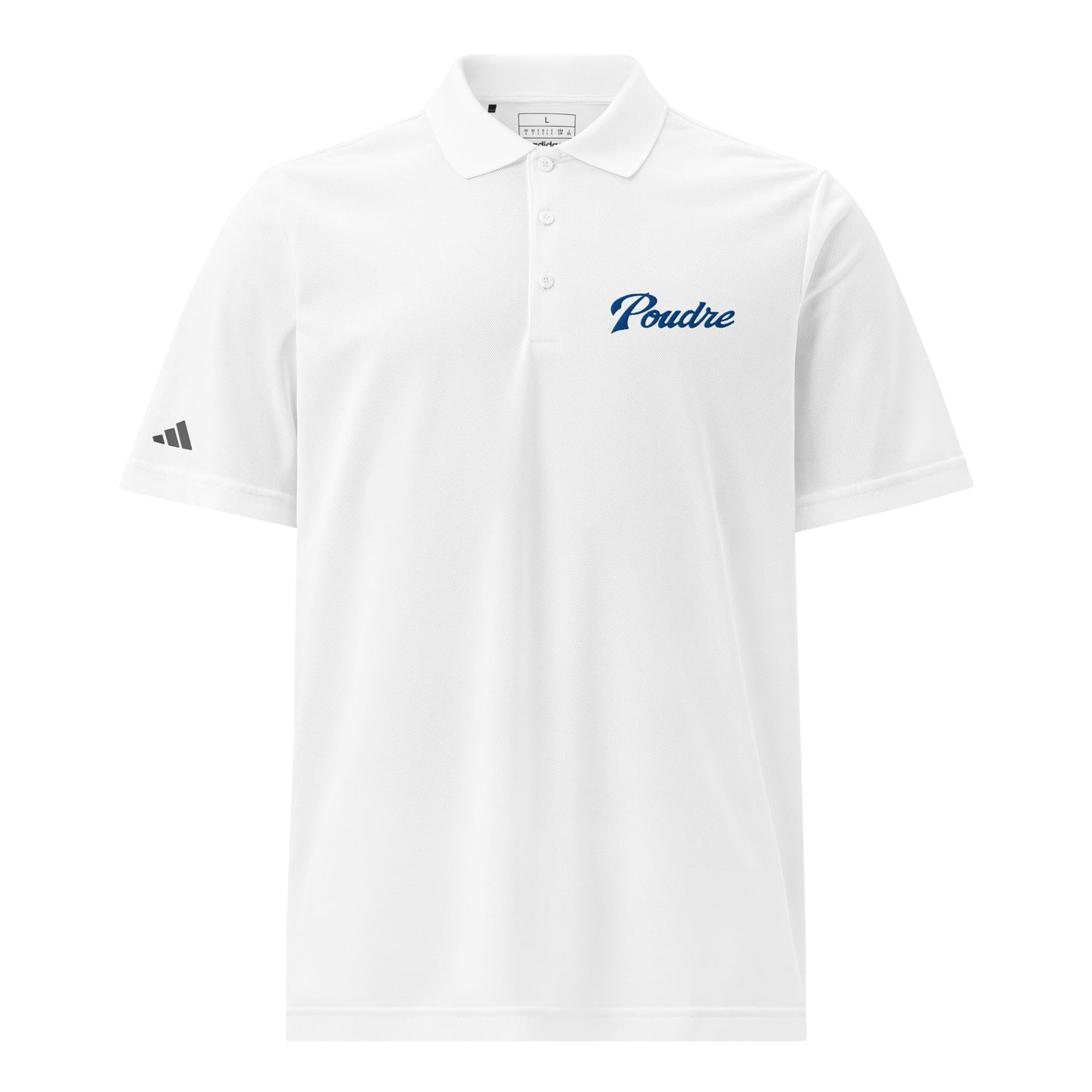 Signature | Embroidered Adidas Sport Polo | Poudre Football | Emblem Logo